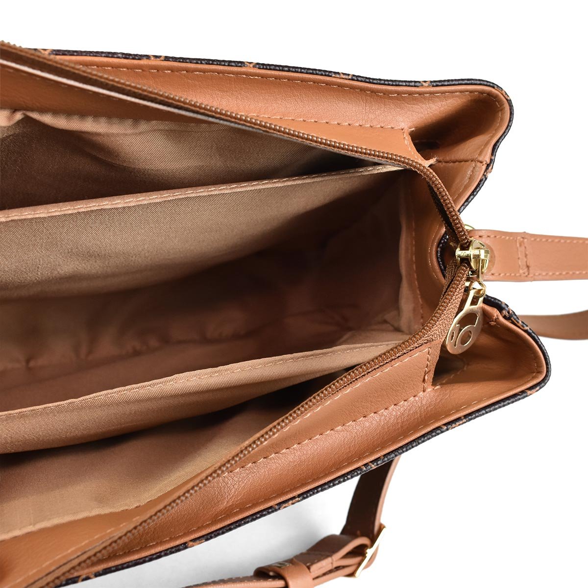 Beira Rio Monograma Cafe Camel Feminina Ajustavel  Café 6