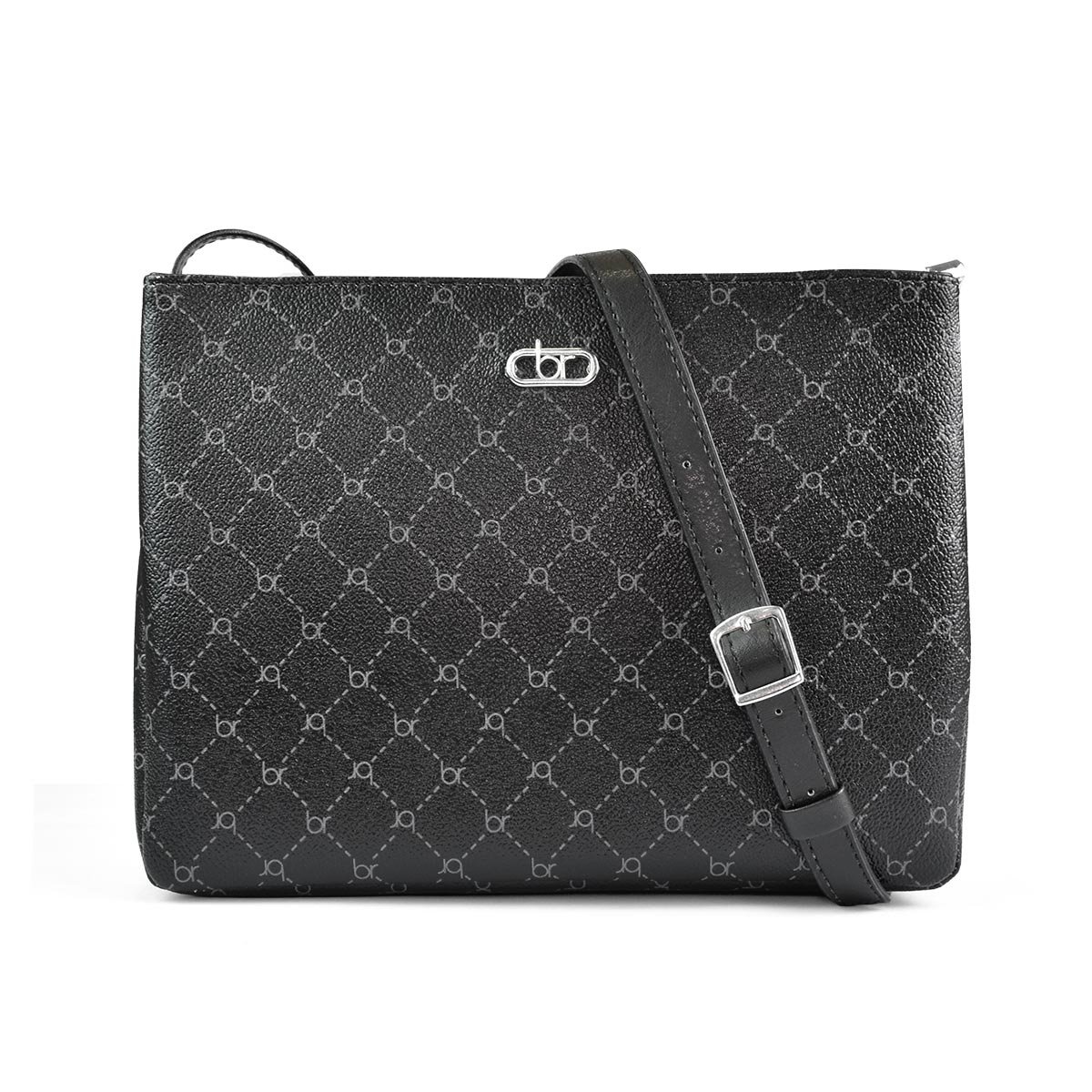 Beira Rio Monograma Grafite Elegancia Preta Feminina Leveza Preto 2