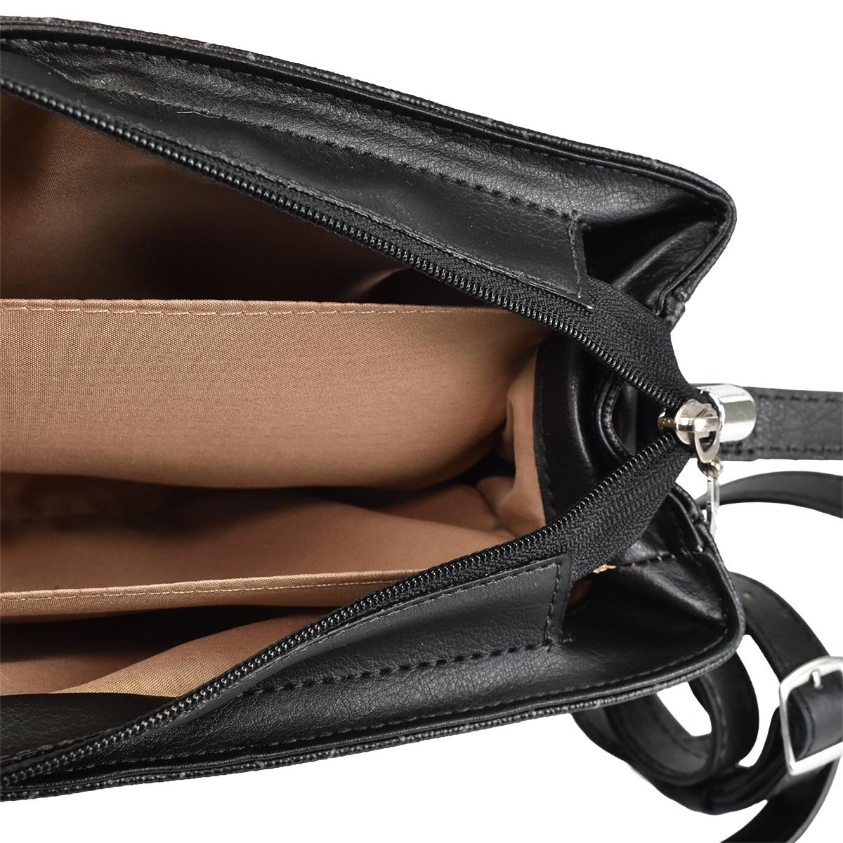 Beira Rio Monograma Grafite Elegancia Preta Feminina Leveza Preto 6