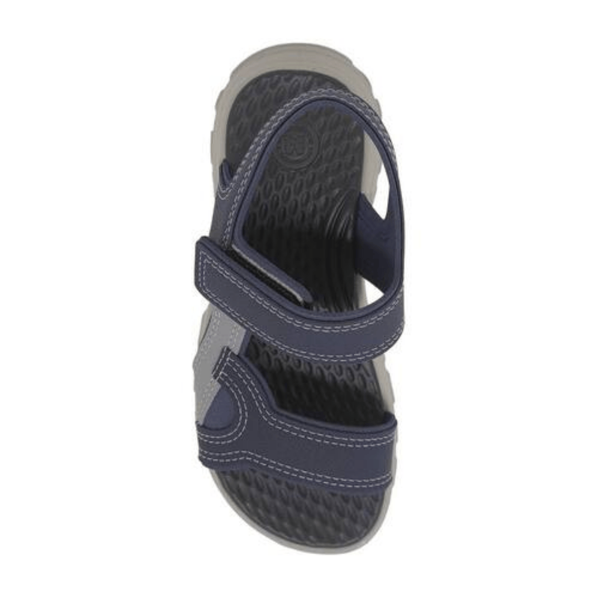 Sandalia Molekinho Marinho Cinza Antiderrapante Velcro Azul Marinho 3