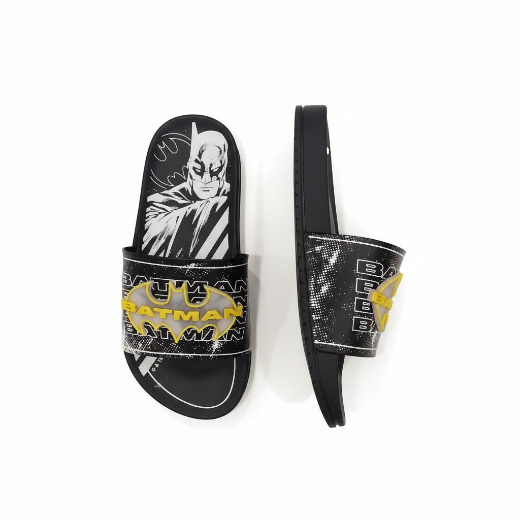 Chinelo Grendene Batman Preto Amarelo Cinza Aventura Urbana Preto 2