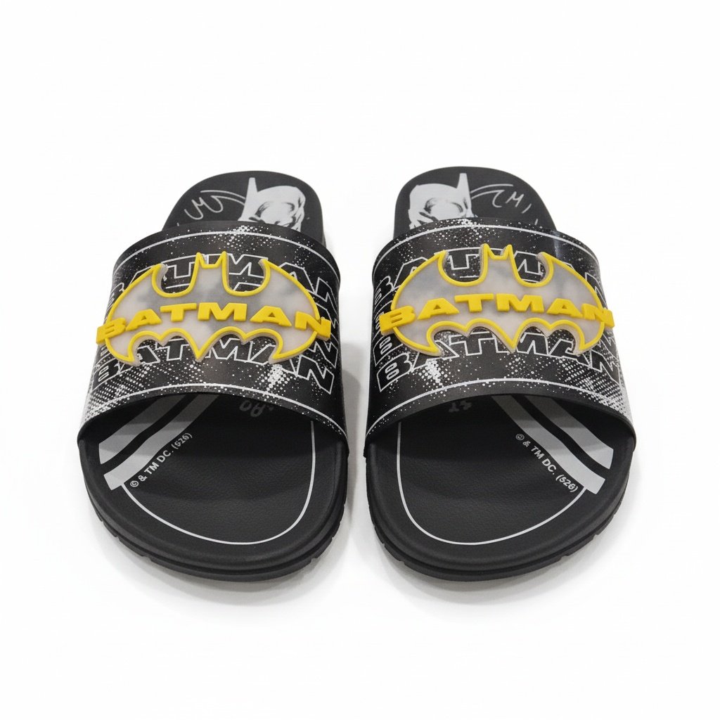 Chinelo Grendene Batman Preto Amarelo Cinza Aventura Urbana Preto 5
