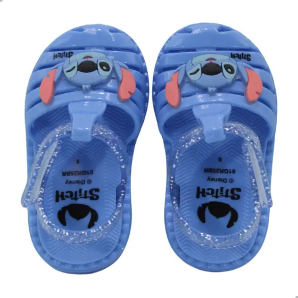 Sandalia Ipanema Infantil Stitch Azul Glitter Conforto Azul 3
