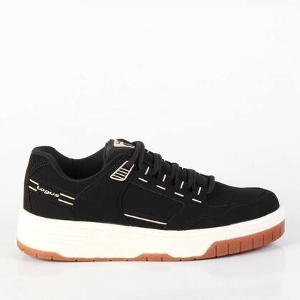 Tenis Logus Masculino Preto Champagne Conforto Casual Preto 3