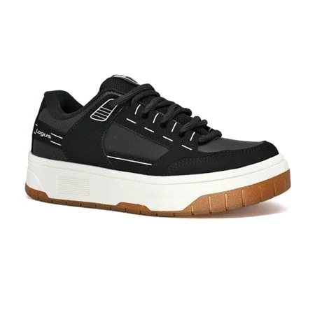 Tenis Logus Masculino Preto Champagne Conforto Casual
