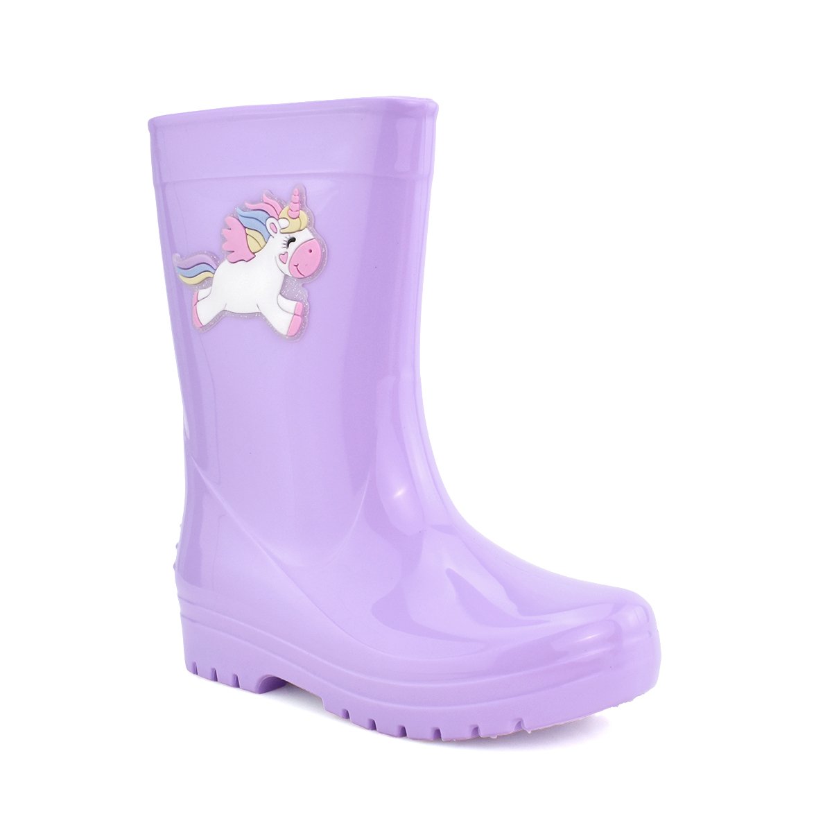 Galocha Infantil Luelua Unicornio Lilas Calce Facil Menina