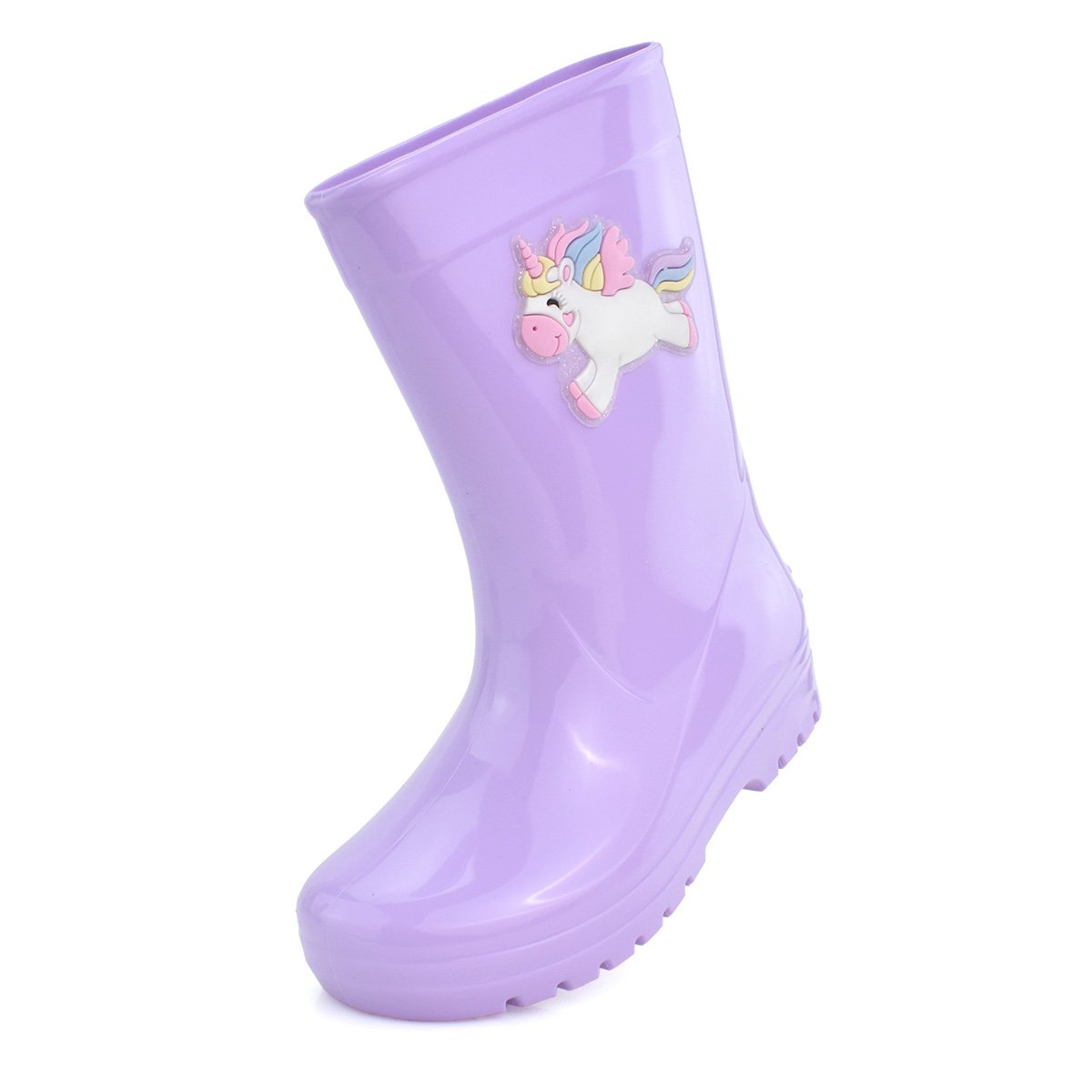 Galocha Infantil Luelua Unicornio Lilas Calce Facil Menina Lilás 8