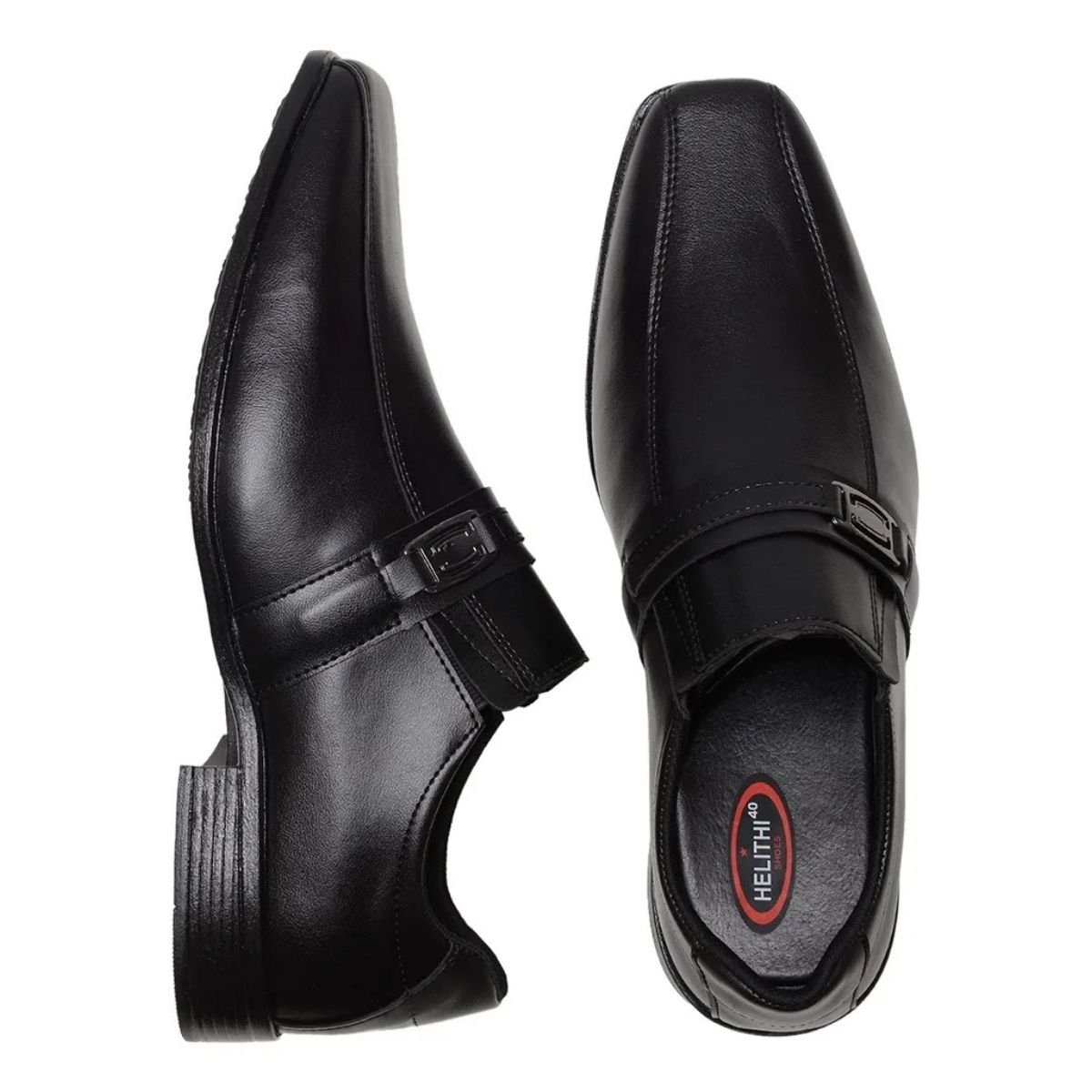 Sapato Social Padua Monaco Casual Masculino Preto 4001 Preto 4