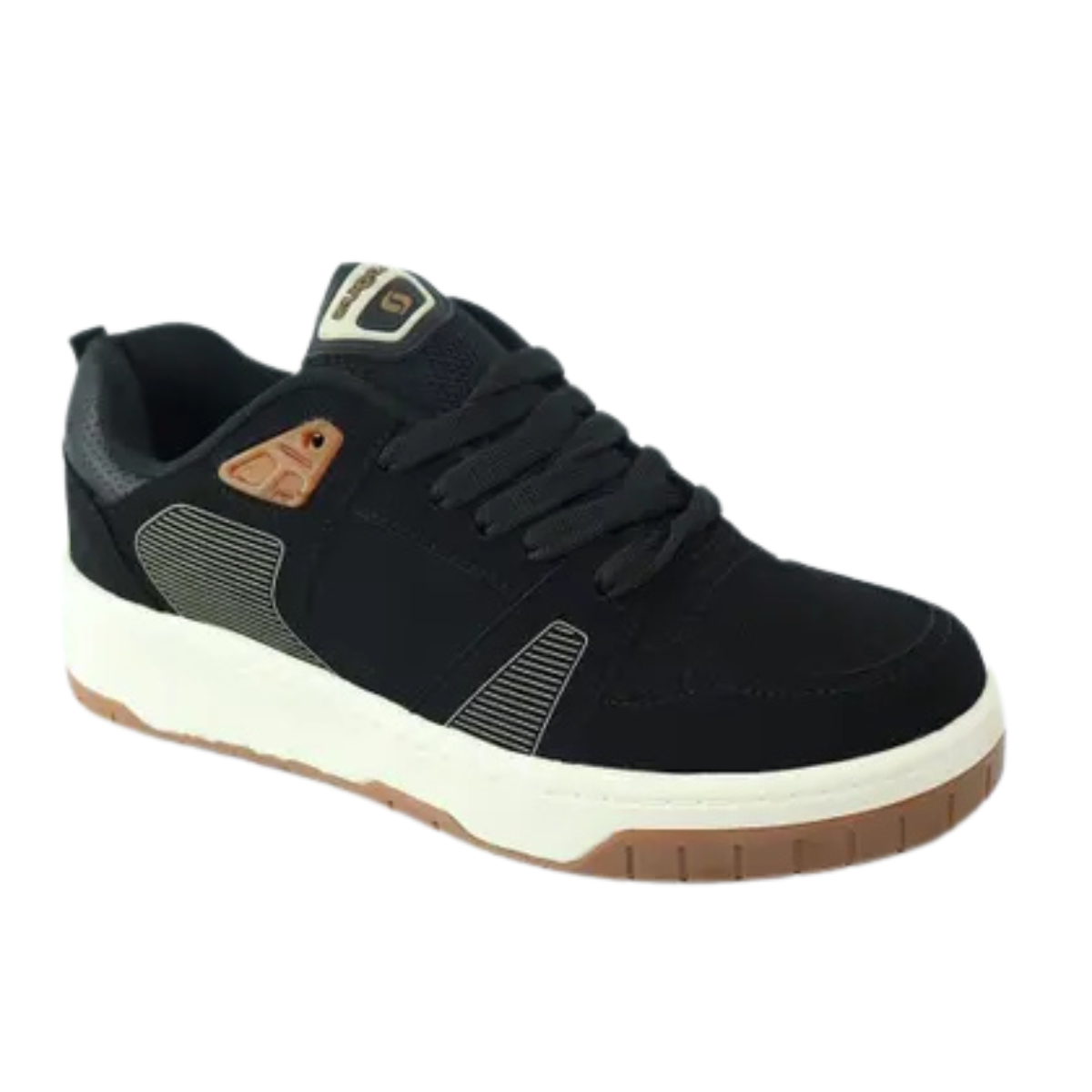 Logus Tenis Preto Champanhe Conforto e Estilo