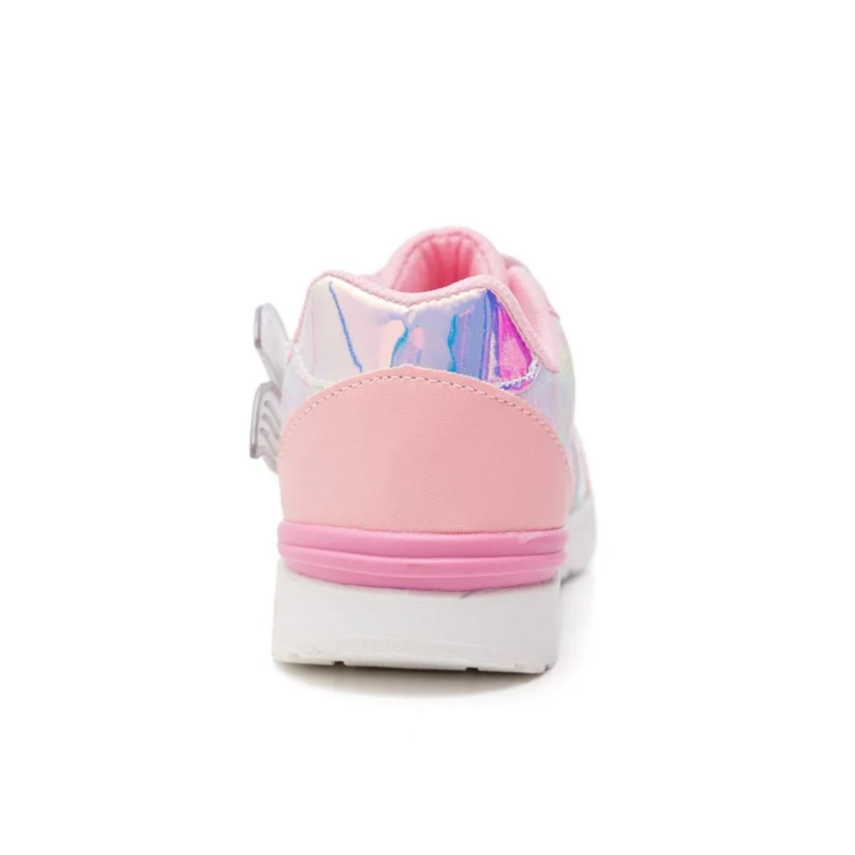 Tenis Infantil Menina Mini Pe Sereia Rosa Led Casual Rosa 2