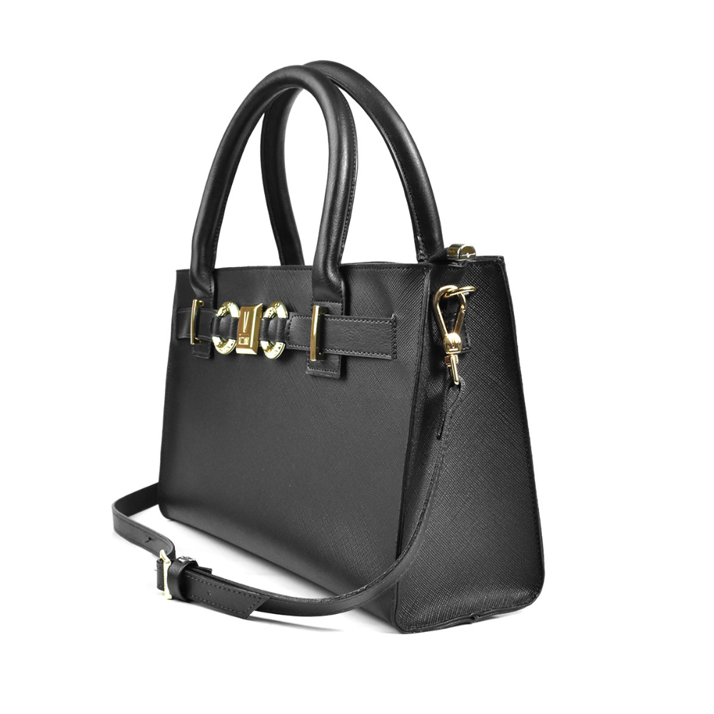 Bolsa Vizzano Napa Soft Preta Elegancia Essencial Versatil Preto 6