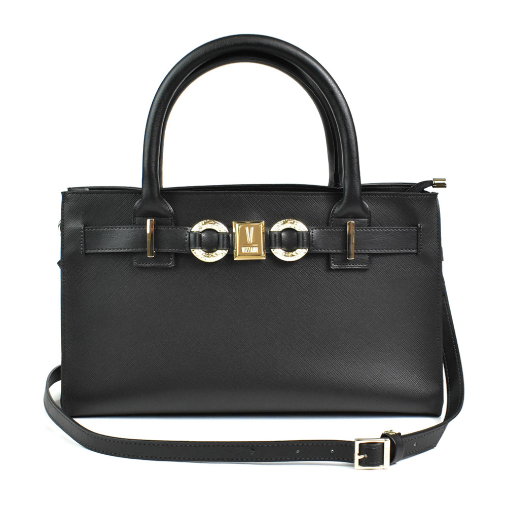 Bolsa Vizzano Napa Soft Preta Elegancia Essencial Versatil Preto 8