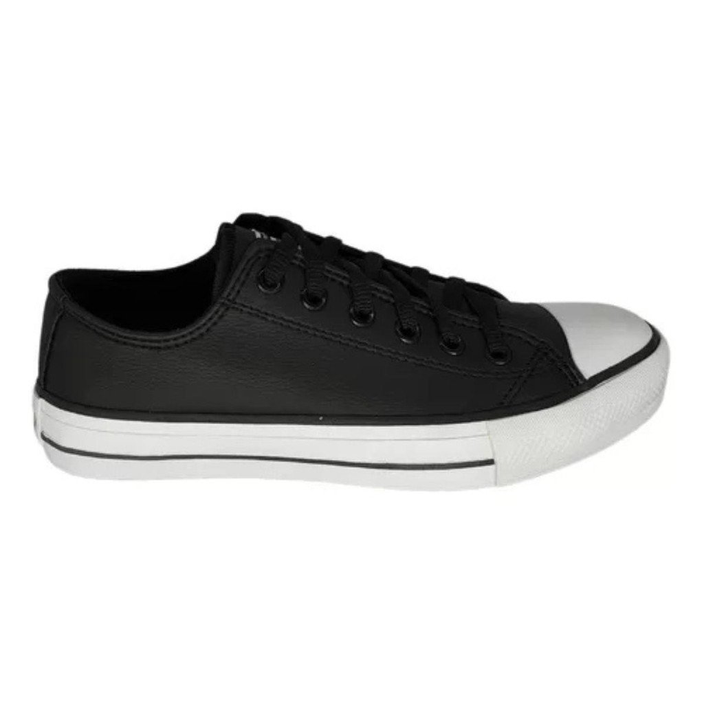 Tenis Masculino Casual Box 200 Star Cano Baixo Preto