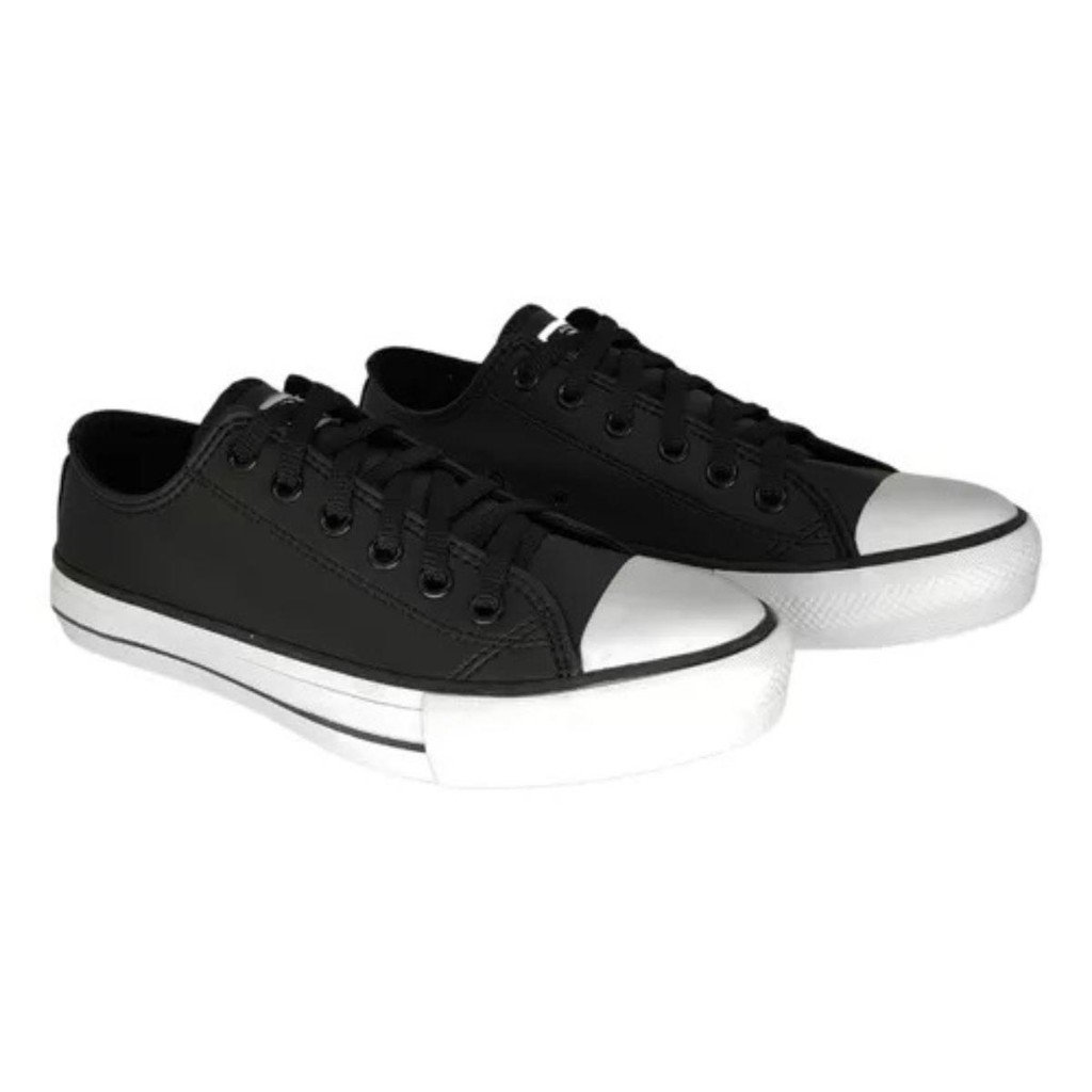 Tenis Masculino Casual Box 200 Star Cano Baixo Preto Preto 2