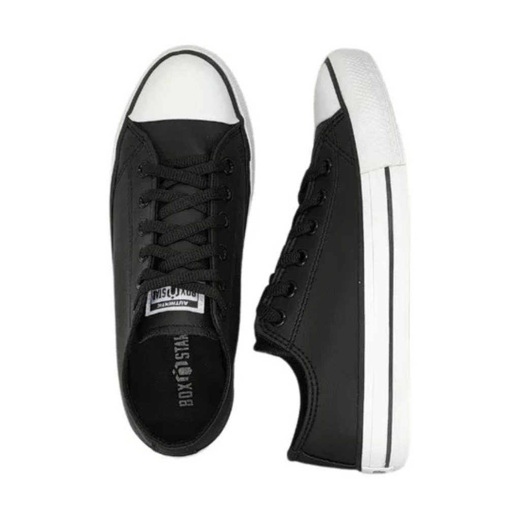 Tenis Masculino Casual Box 200 Star Cano Baixo Preto Preto 3