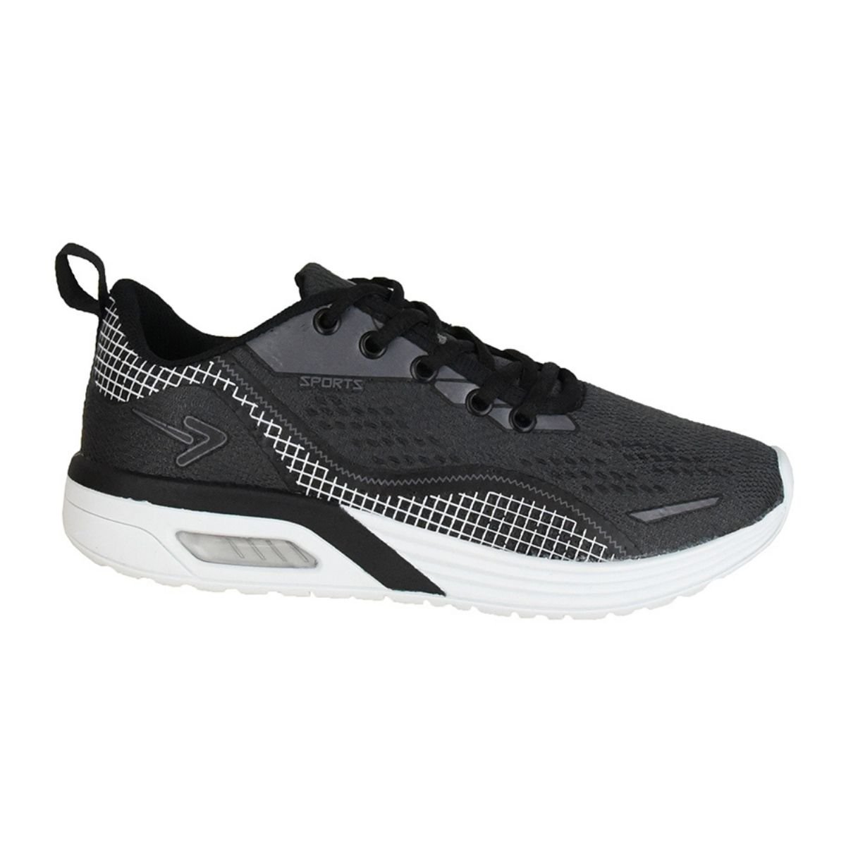 Tenis Box 200 Masculino Preto Grafite Leveza e Conforto