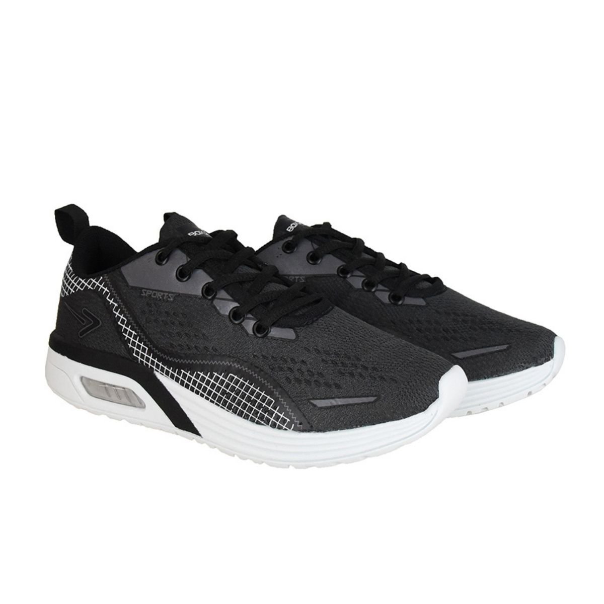 Tenis Box 200 Masculino Preto Grafite Leveza e Conforto Preto 4