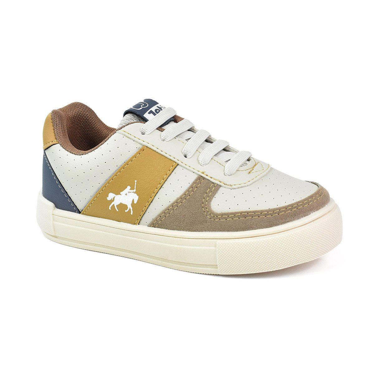 Tenis Infantil Jet Kids Menino Casual Bege Confortavel