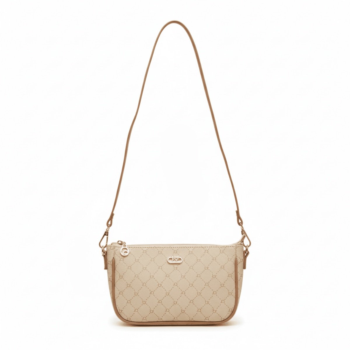 Bolsa Beira Rio Feminino Matelasse Creme Transversal  Bege 3