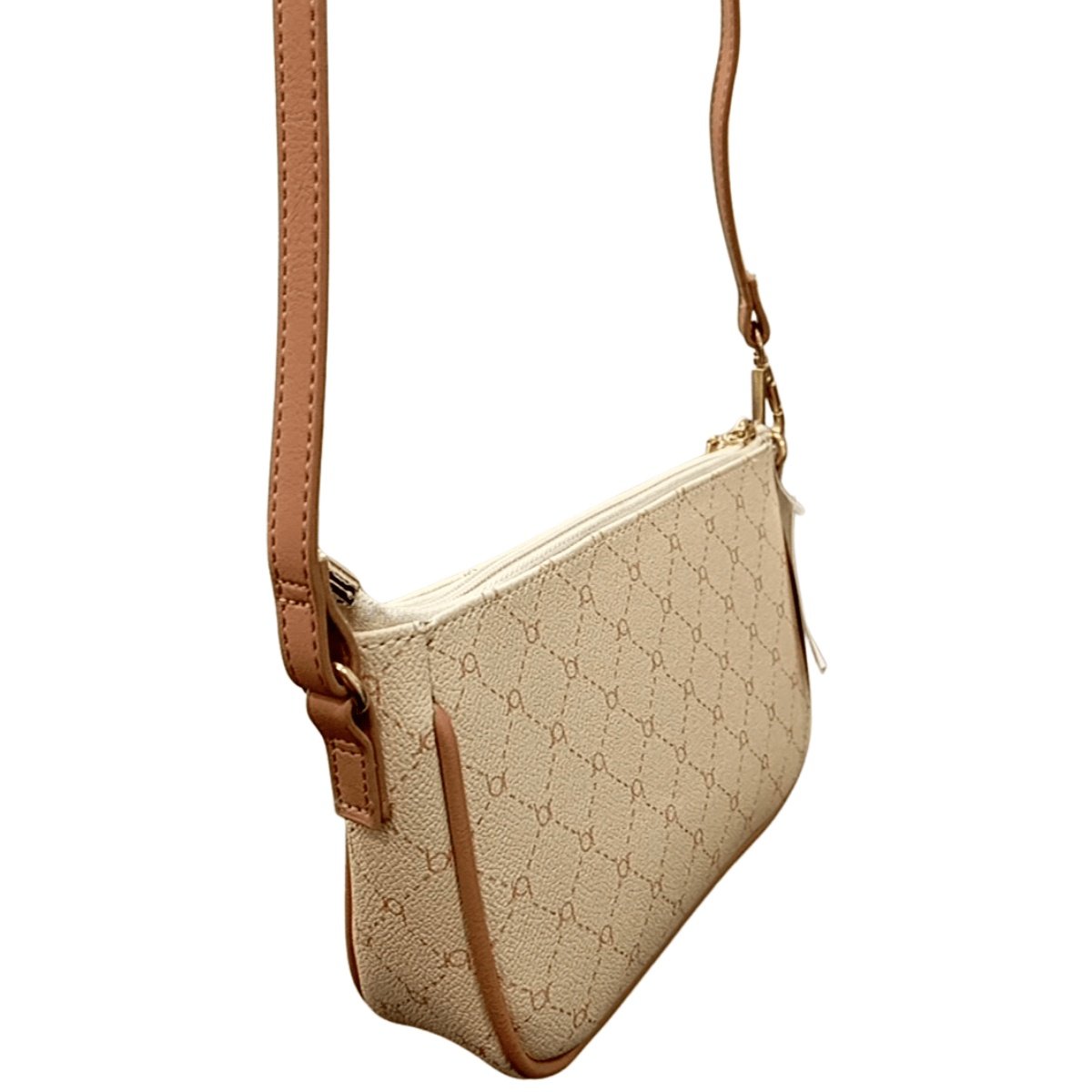 Bolsa Beira Rio Feminino Matelasse Creme Transversal  Bege 6