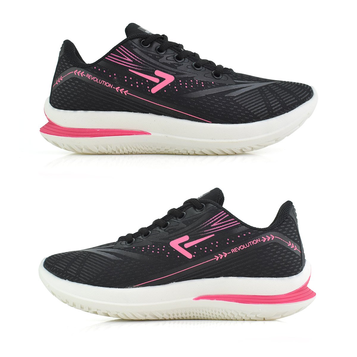Tenis Box 200 Meninas Preto Pink  Antiderrapante Preto 4