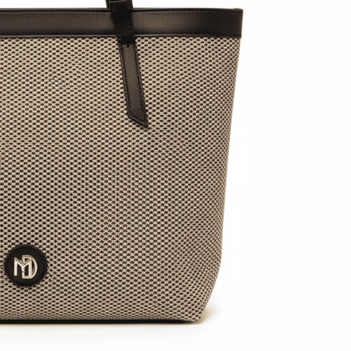 Bolsa Modare Versatil Preta Elegante Feminina Estilo Moderno Bege/Preto 4