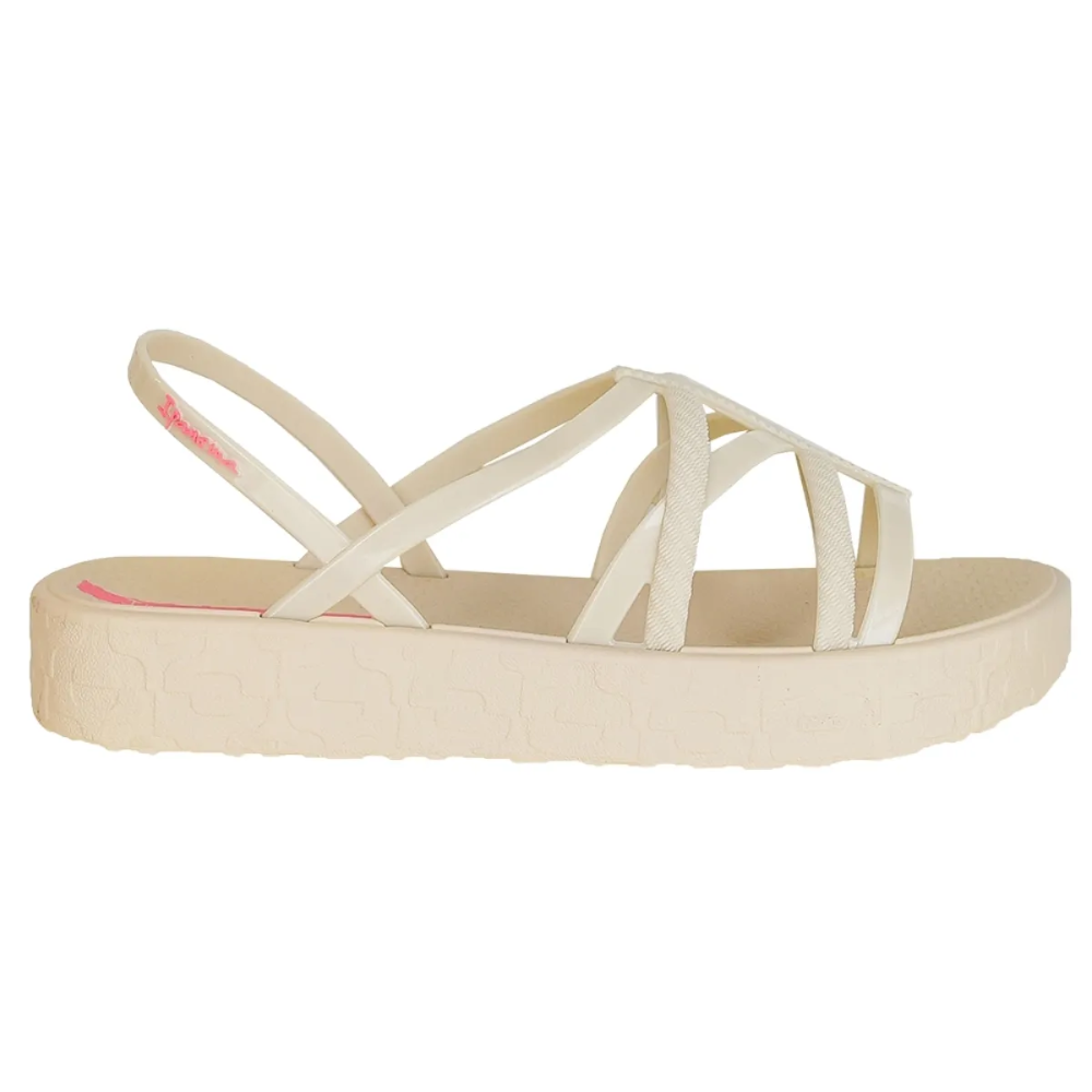 Sandalia Ipanema Plataforma Bege Rosa Conforto e Estilo Bege 5