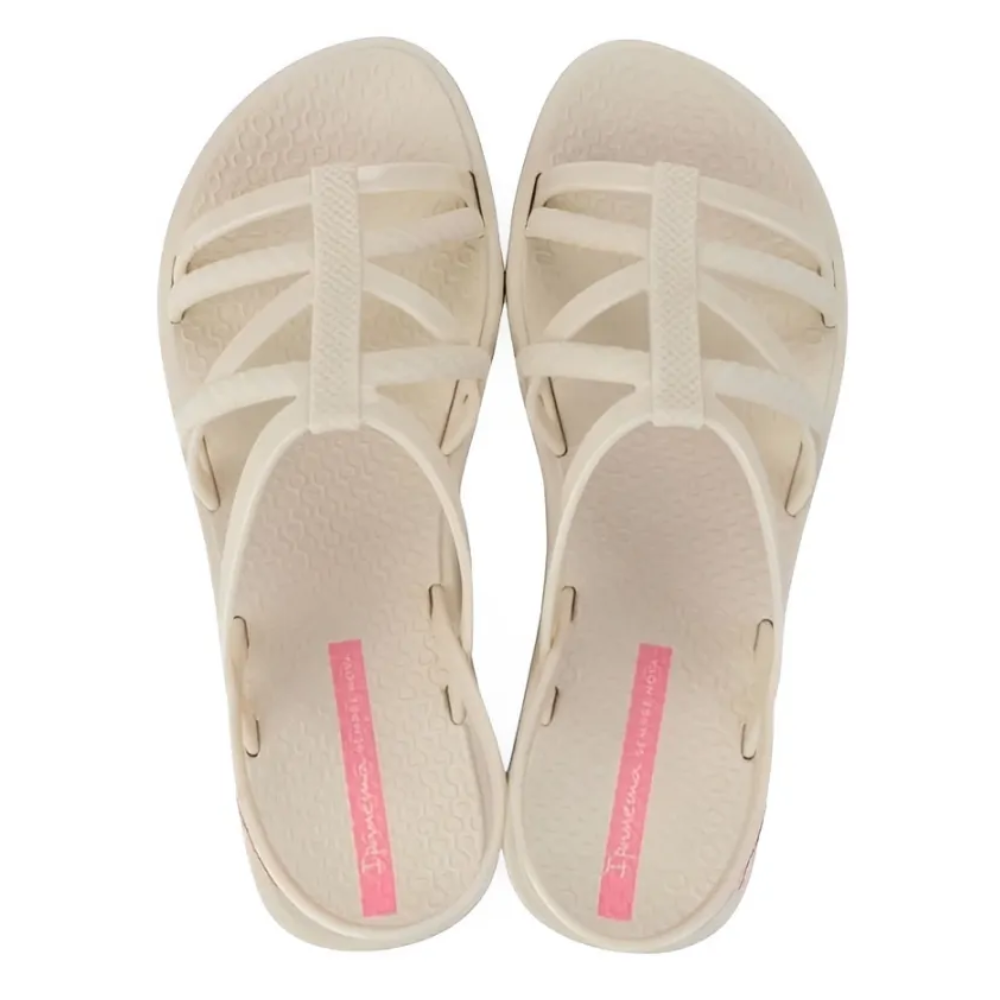 Sandalia Ipanema Plataforma Bege Rosa Conforto e Estilo Bege 6