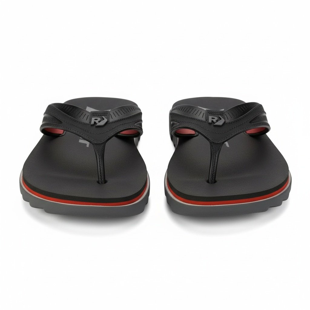 Chinelo Rider Rw Plus Leveza e Conforto Masculino Cinza Preto 6