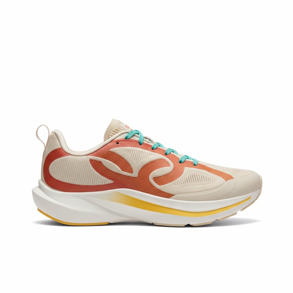 Olympikus Corre Vento 3 Branco Feminino Corrida Caminhada Bege 3