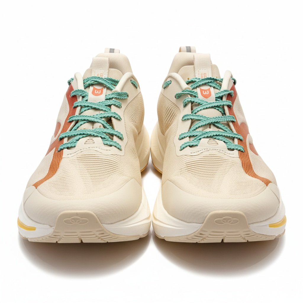 Olympikus Corre Vento 3 Branco Feminino Corrida Caminhada Bege 2