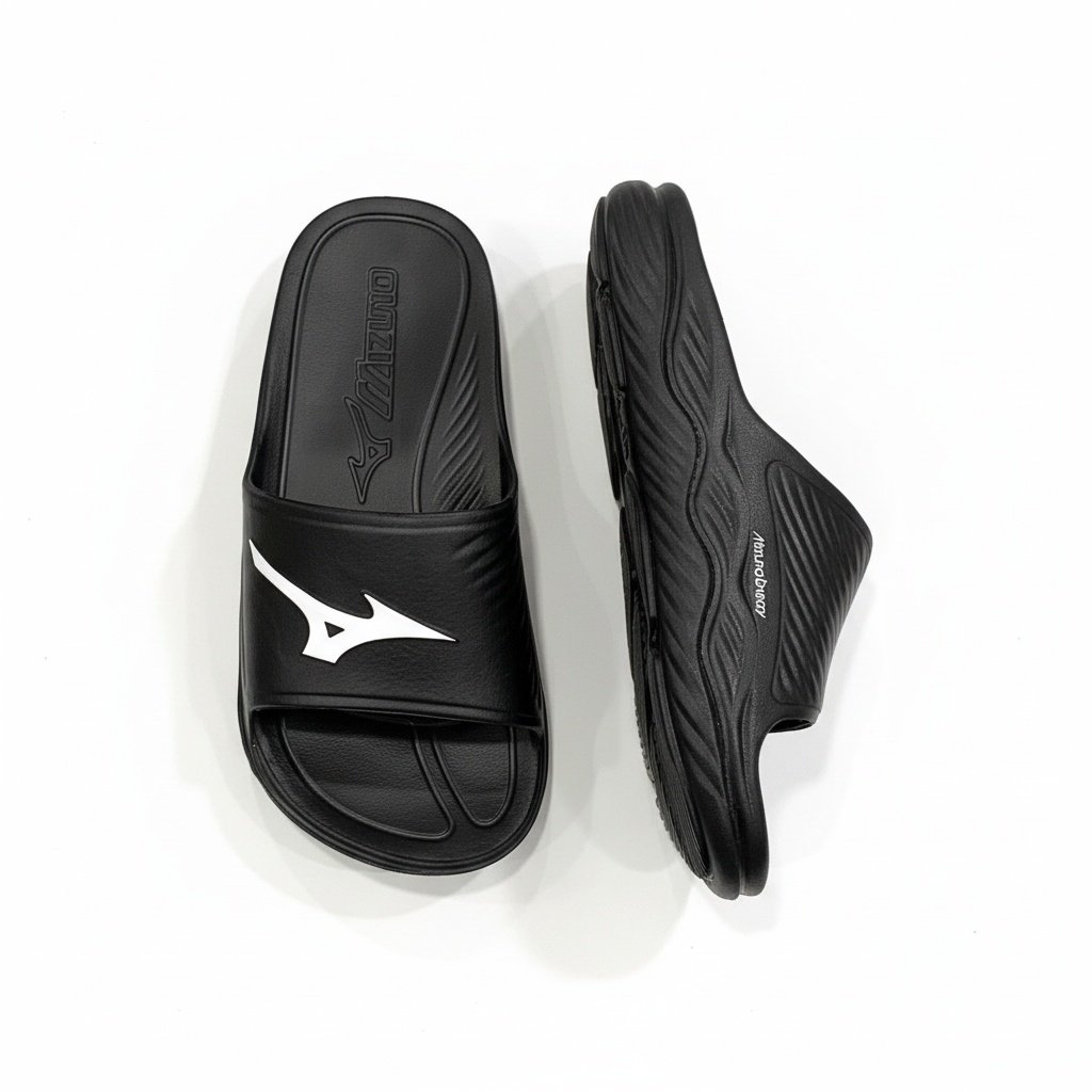 Chinelo Mizuno Slide Enerzy Masculino Preto Ultraleve Preto 4
