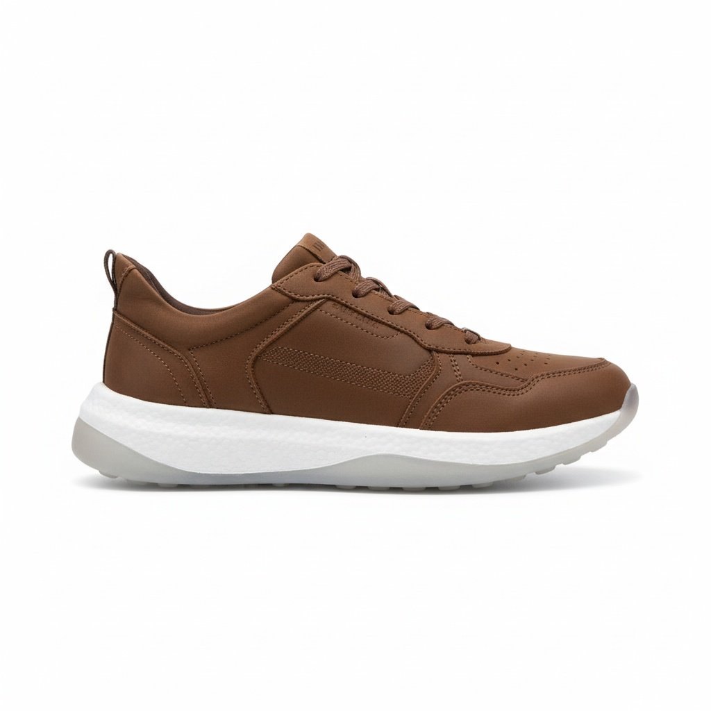 Democrata Tenis Casual Castanho Camurca Masculino Casual Marrom 3