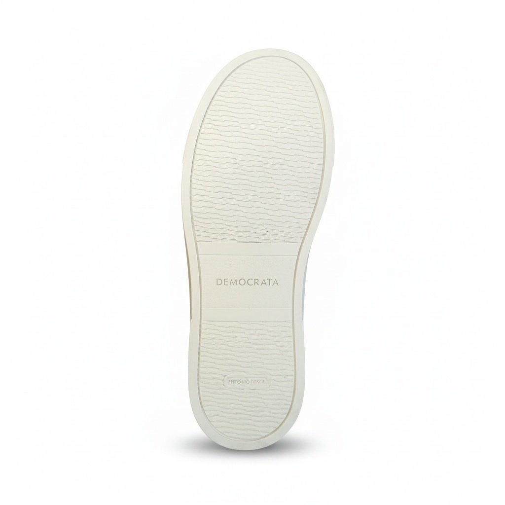 Democrata Tenis Masculino Couro Preto Urbano Sofisticado Preto 6