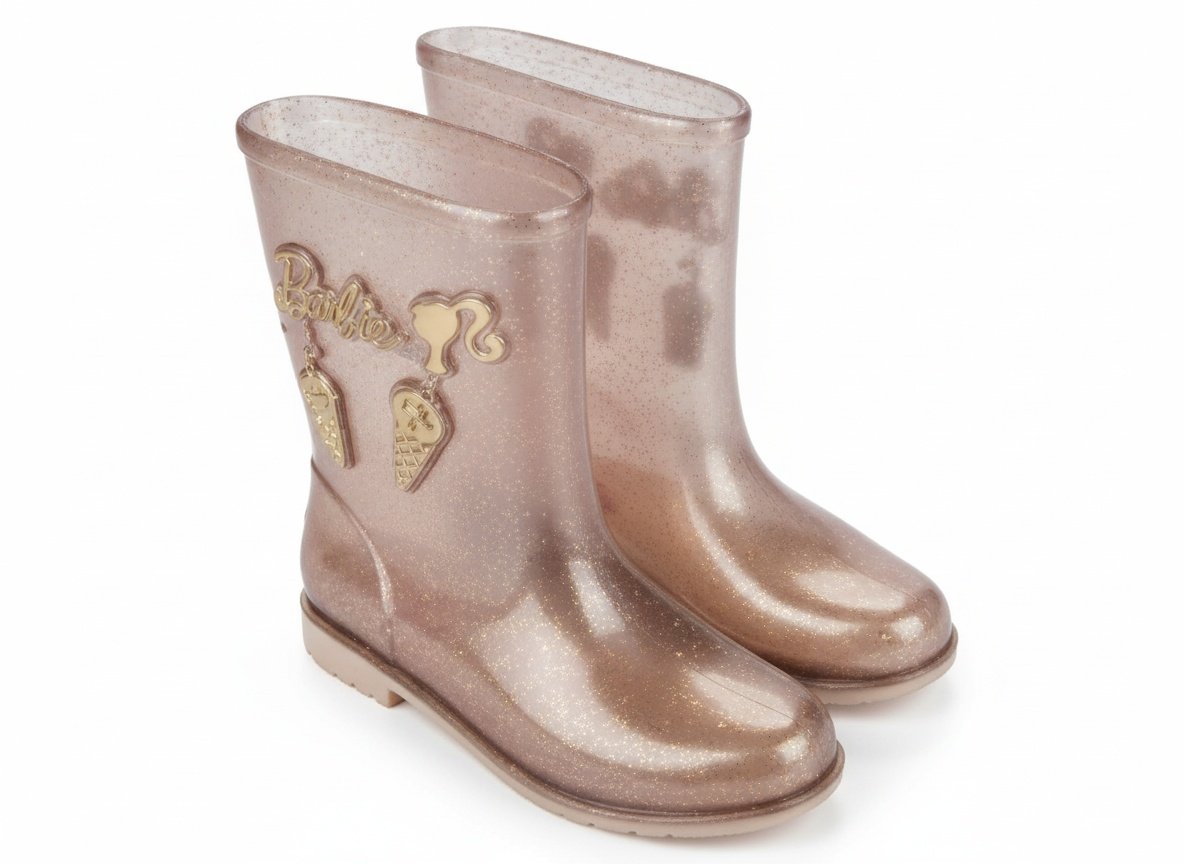 Bota Infantil Grendene Glitter Bege Dourado Brilho Magico Dourado 3