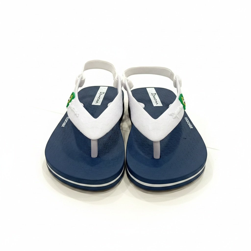 Chinelo Ipanema Play Azul Branco Versatil Infantil Branco 5