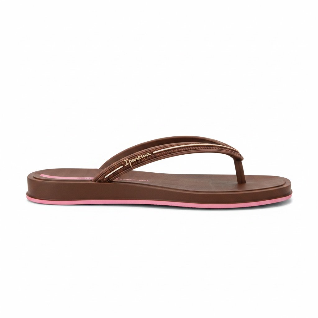 Ipanema Glamour Marrom Dourado Rosa Feminino Versatil  Marrom 3