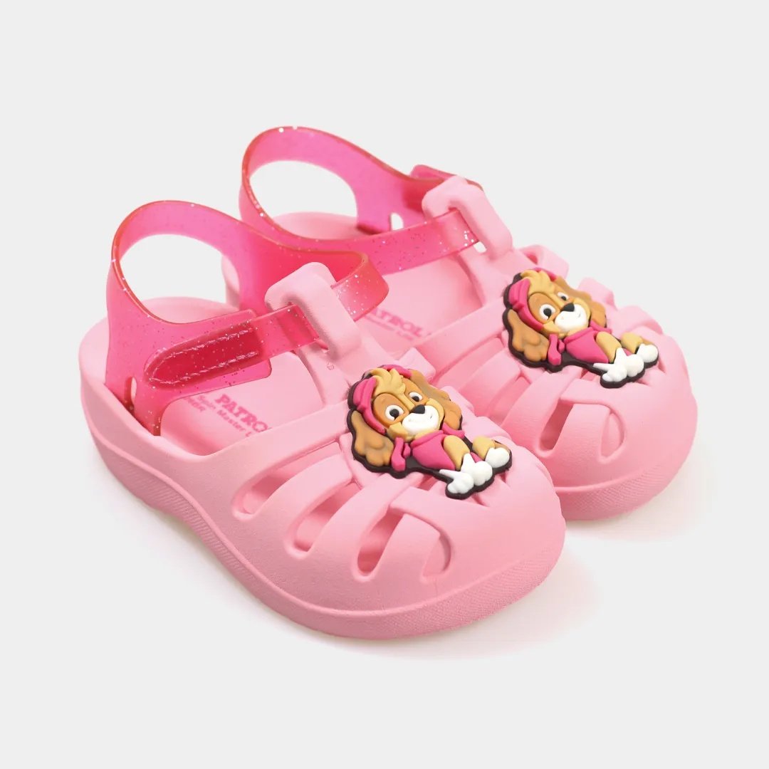 Grendene Sandalia Skye Patrulha Canina Rosa Brilho Divertido Rosa 5