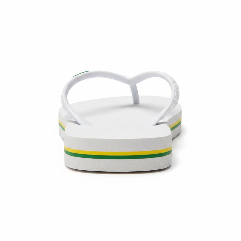 Chinelo Ipanema Branco Verde Masculino Antiderrapante Branco 4