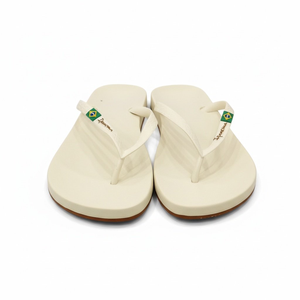 Chinelo Ipanema Essencial Bege Marrom Feminino Versatil Branco 2