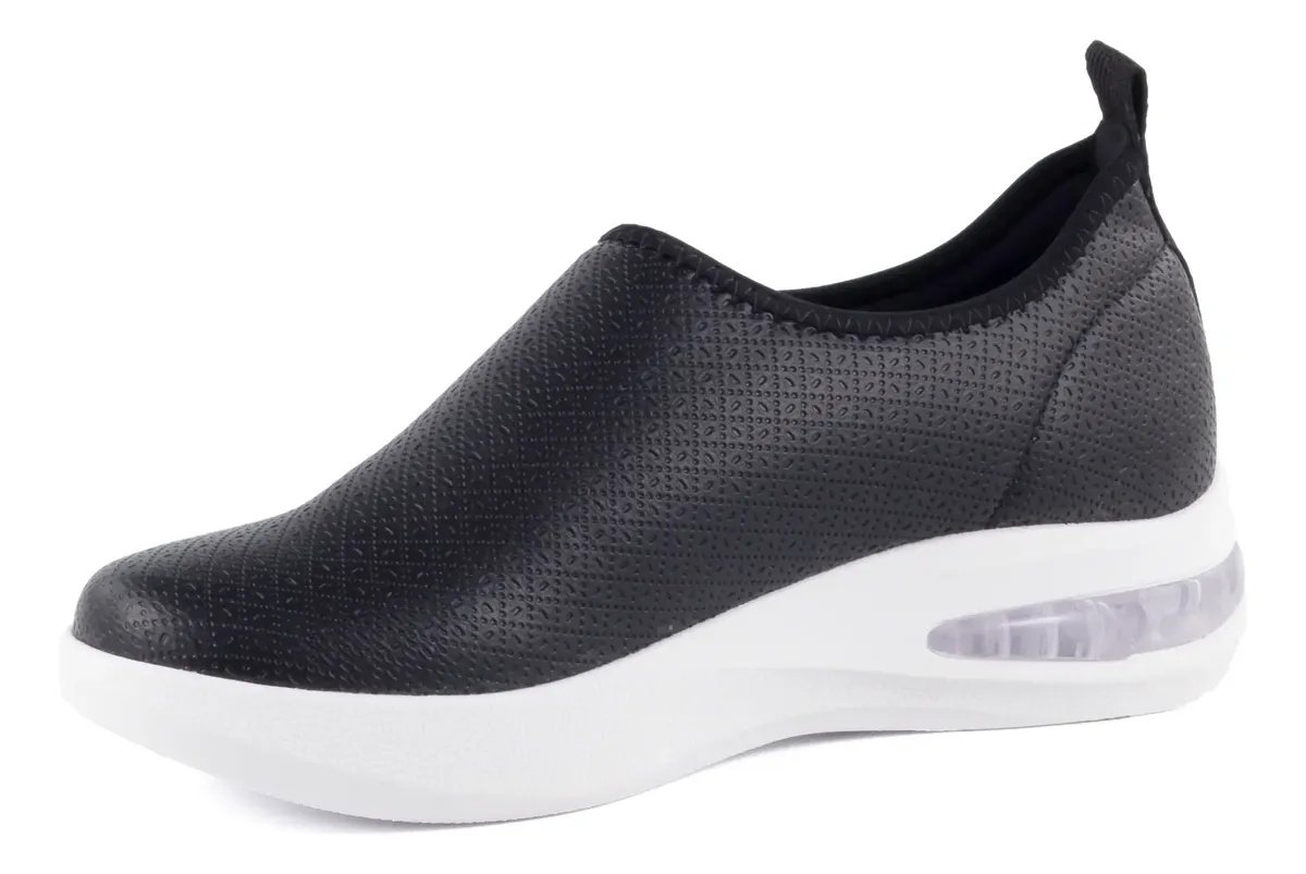 Piccadilly Tenis Feminino Preto 940001 Conforto Anatomico Preto 4