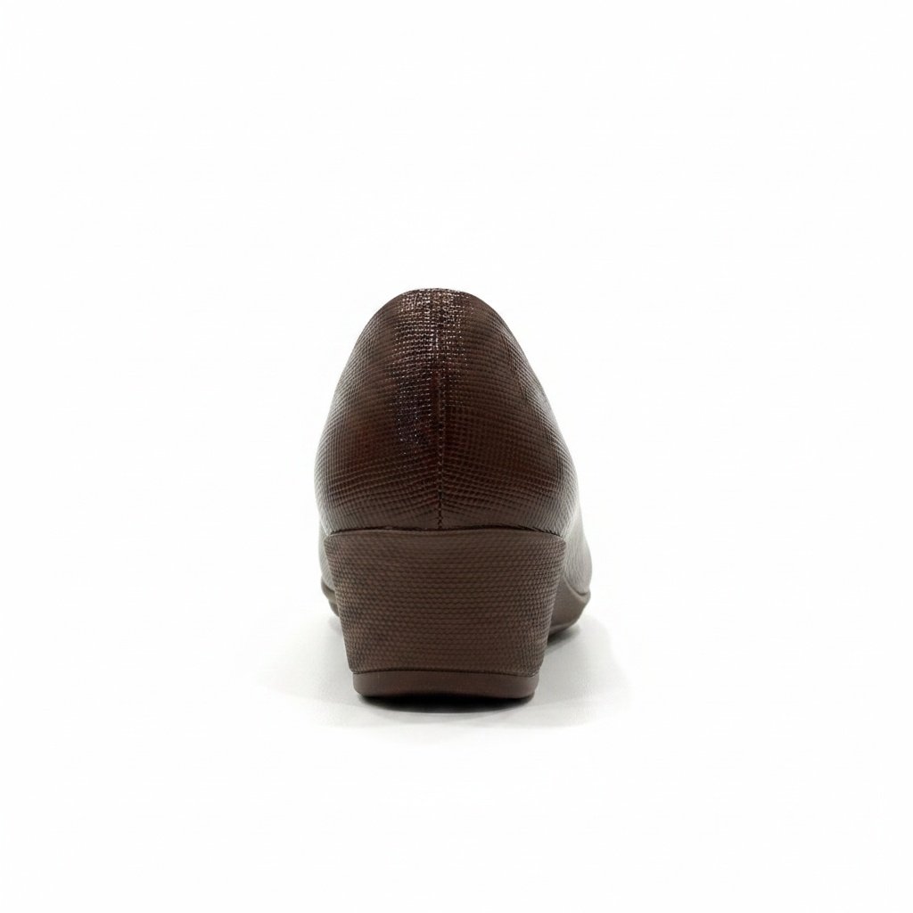 Piccadilly Bico Quadrado Cacau Feminino Design Sofisticado Marrom 5