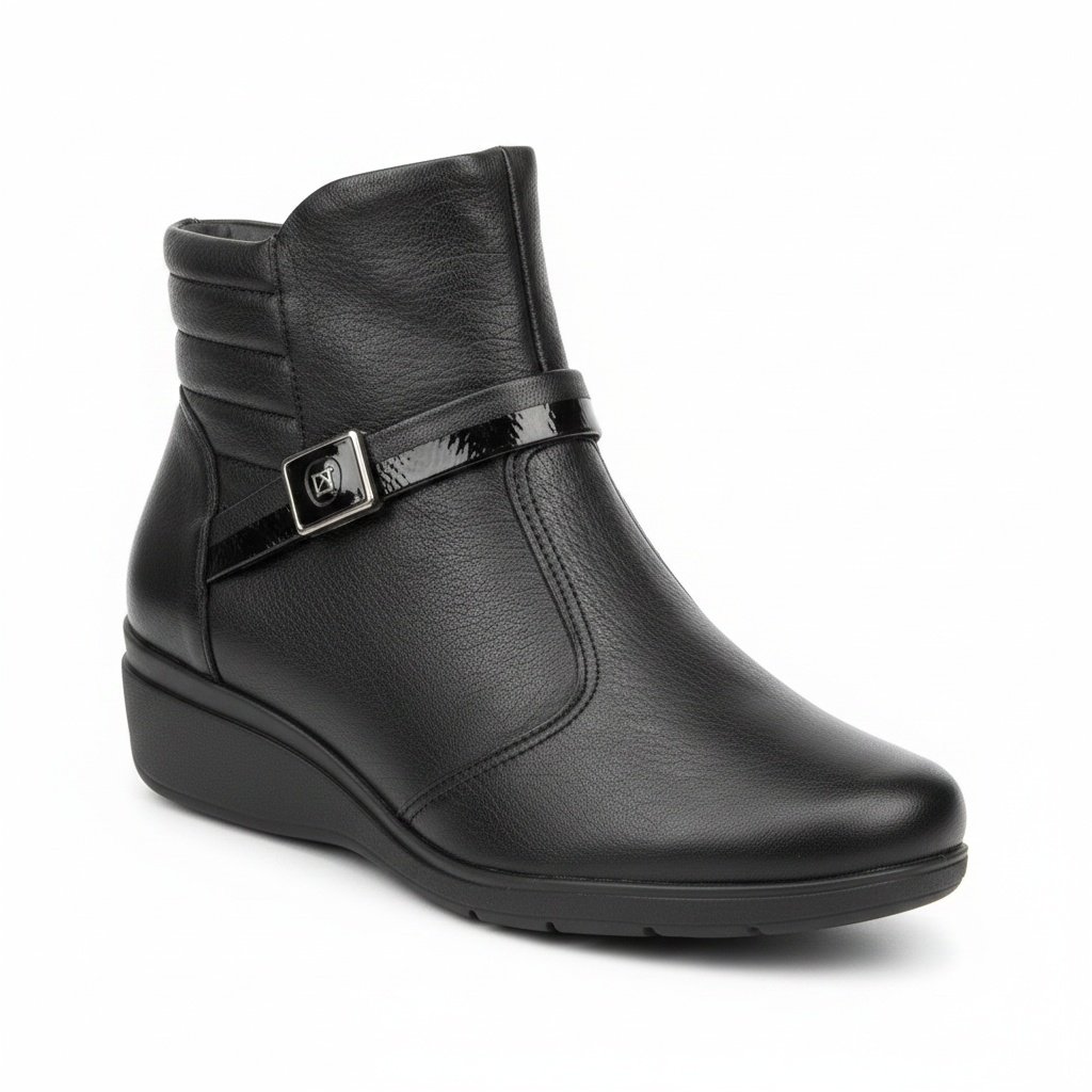 Bota Piccadilly Cano Curto Preto Alta Qualidade Feminino