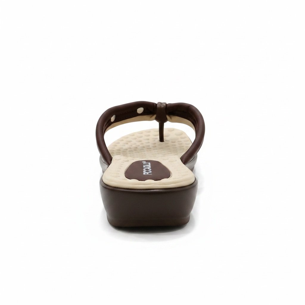Piccadilly Tamanco Cacau Palmilha Anatomica Feminino Leve Bege/Marrom 5