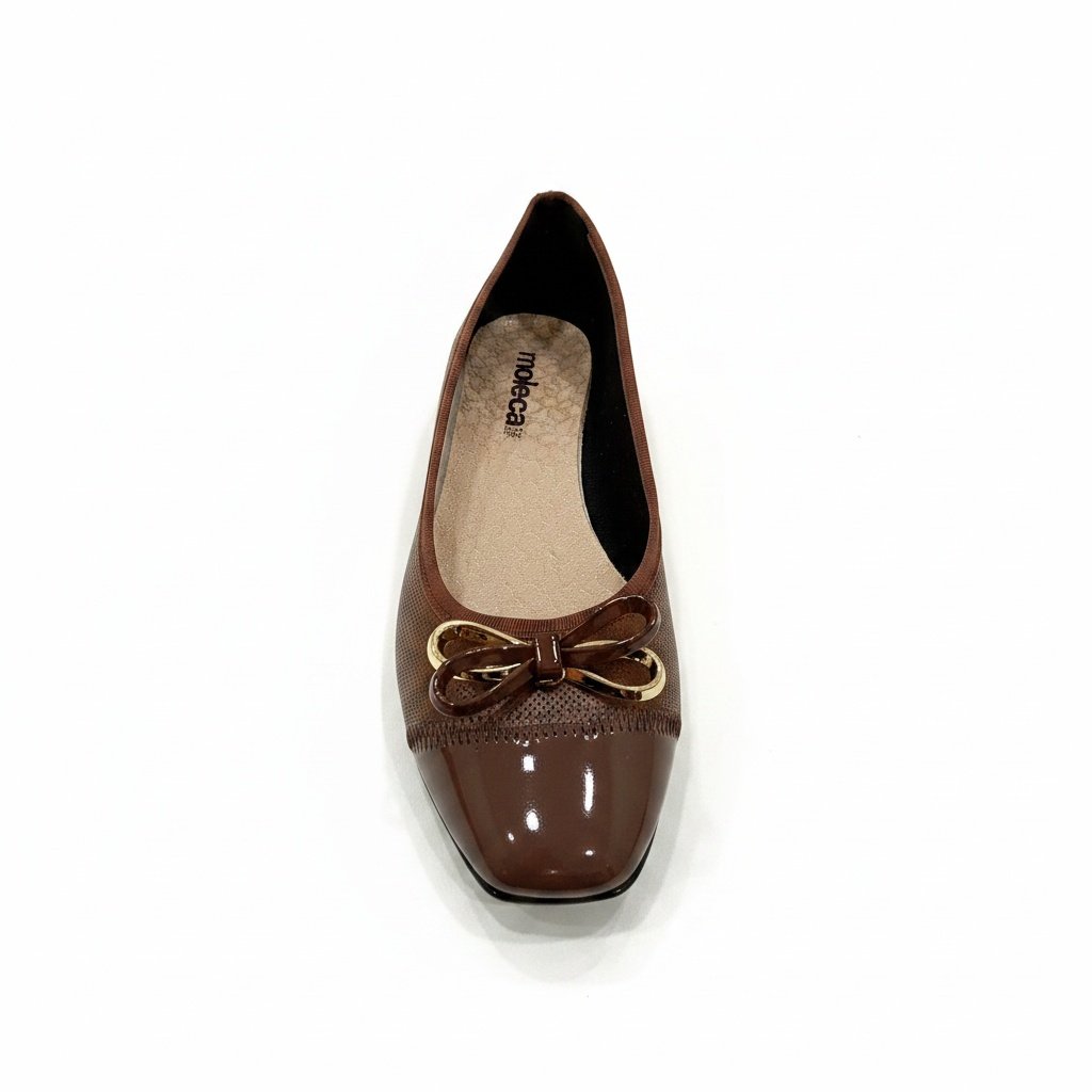 Sapatilha Moleca Laco Feminino Chocolate Elegancia Diaria Marrom 2