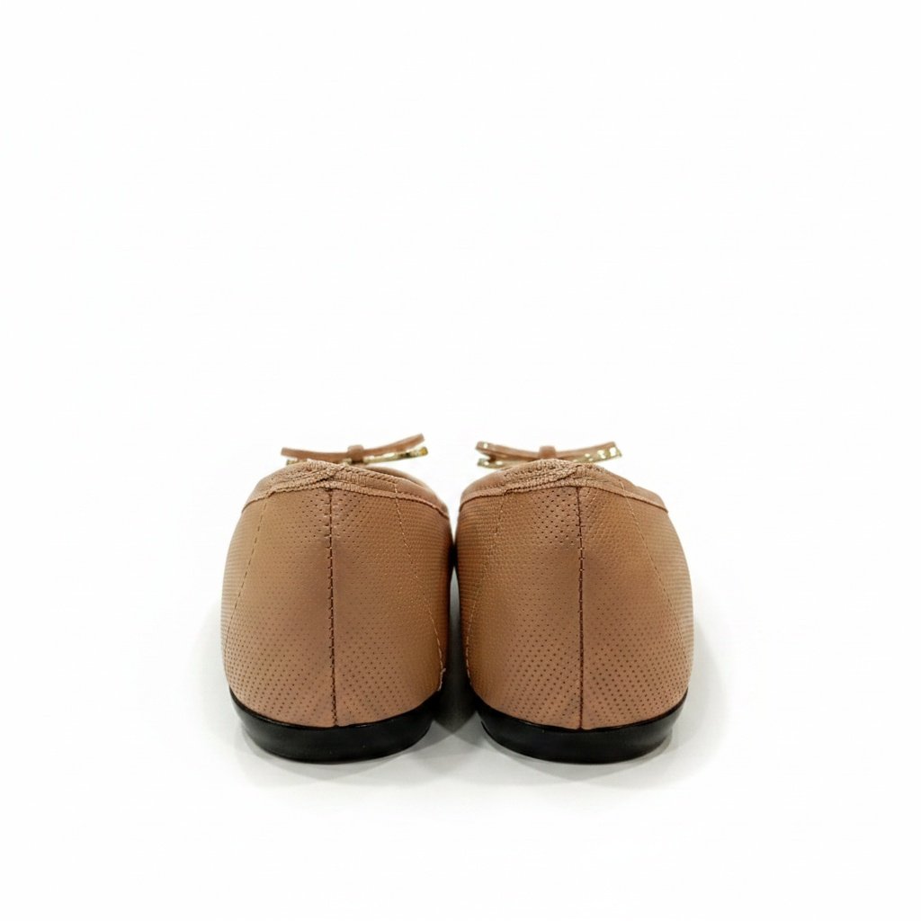 Sapatilha Moleca Nude Feminino Versatil Leve Moderna Bege 3