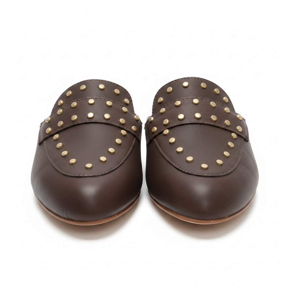 Modare Mule Chocolate Toque Aveludado Feminino Casual Marrom 3
