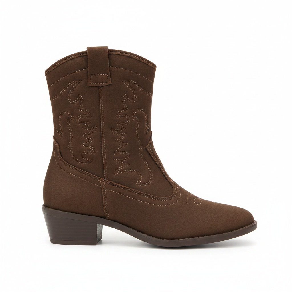 Bota Moleca Cano Curto Cacau Country Feminino Marrom 4