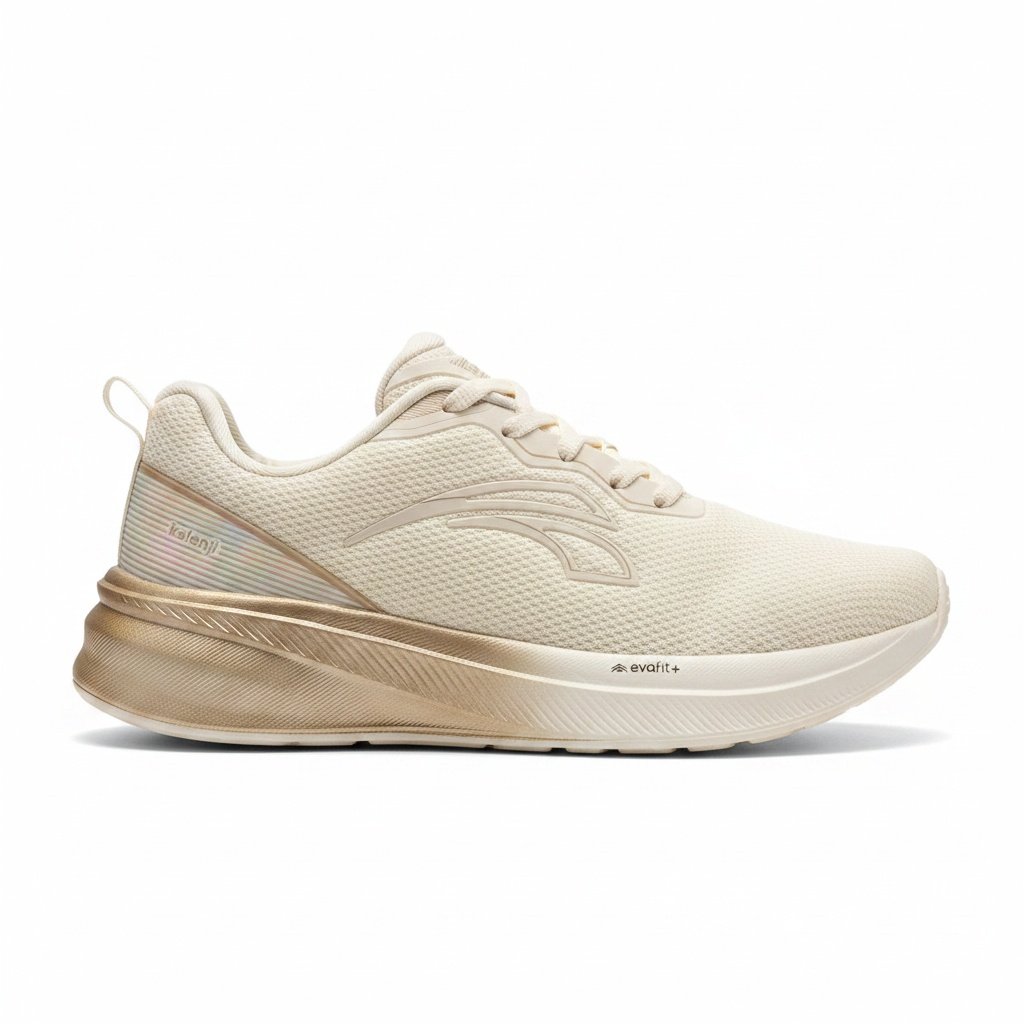 Tenis Kolosh Cream Champagne Design Leveza Feminina Bege 4