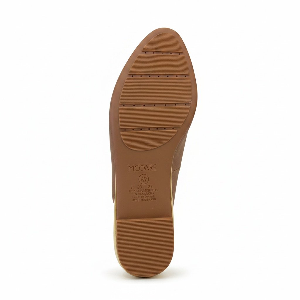 Modare Mule Castanho Elegancia Sofisticada Detalhe Metal Marrom 4